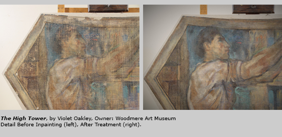 Painting restoration and conservation